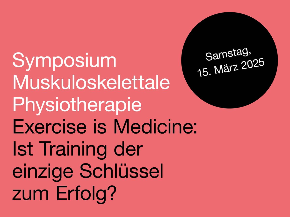 Symposium Muskuloskelettale Physiotherapie 2025